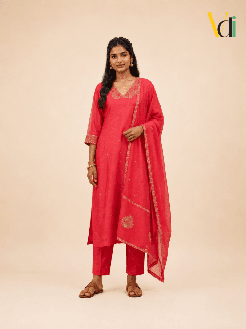 Pavazham Raw Silk Set
