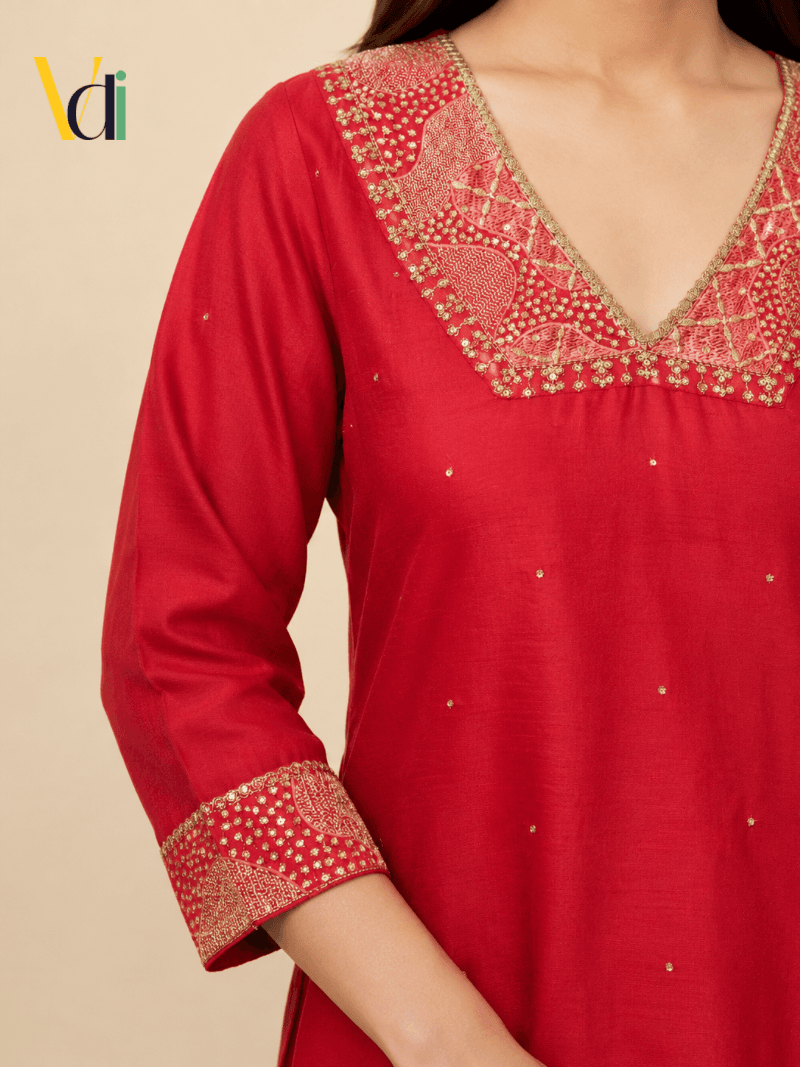 Pavazham Raw Silk Set — alternate view