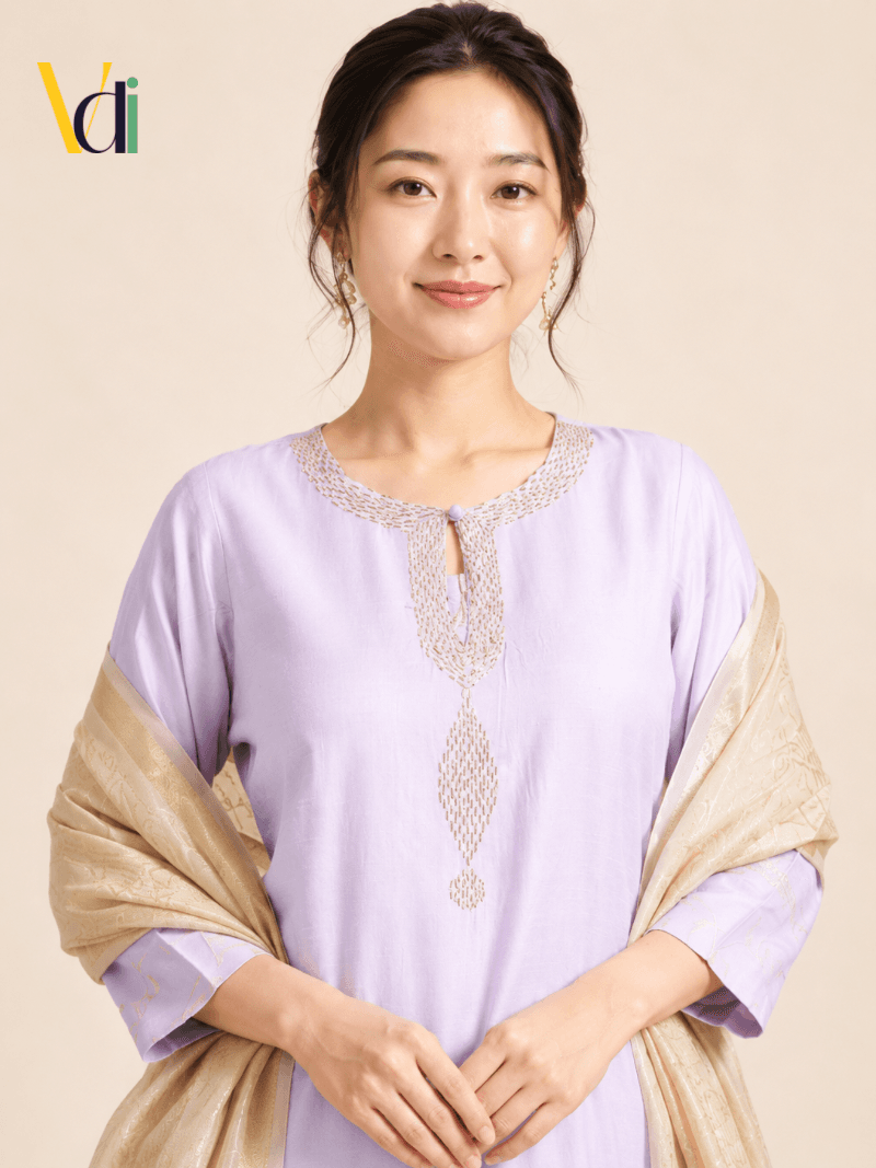 Lilac Noor Sharara Set — alternate view
