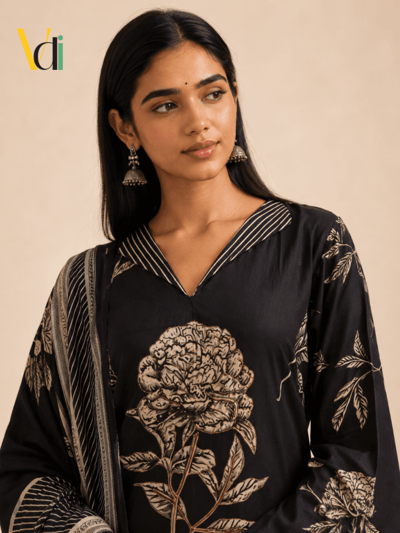 Midnight Mogra Sharara Set — alternate view