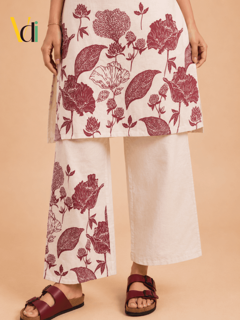 Rose Malar Co-Ord Set — alternate view