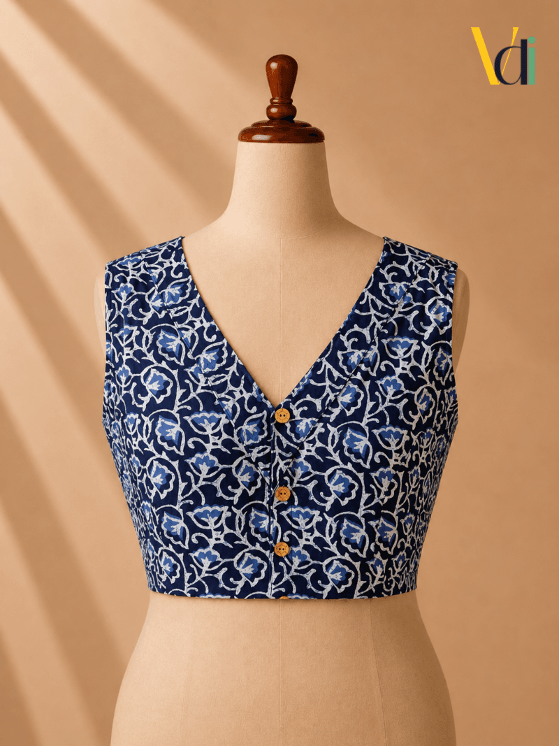 Neela FlexFit Floral Saree Blouse