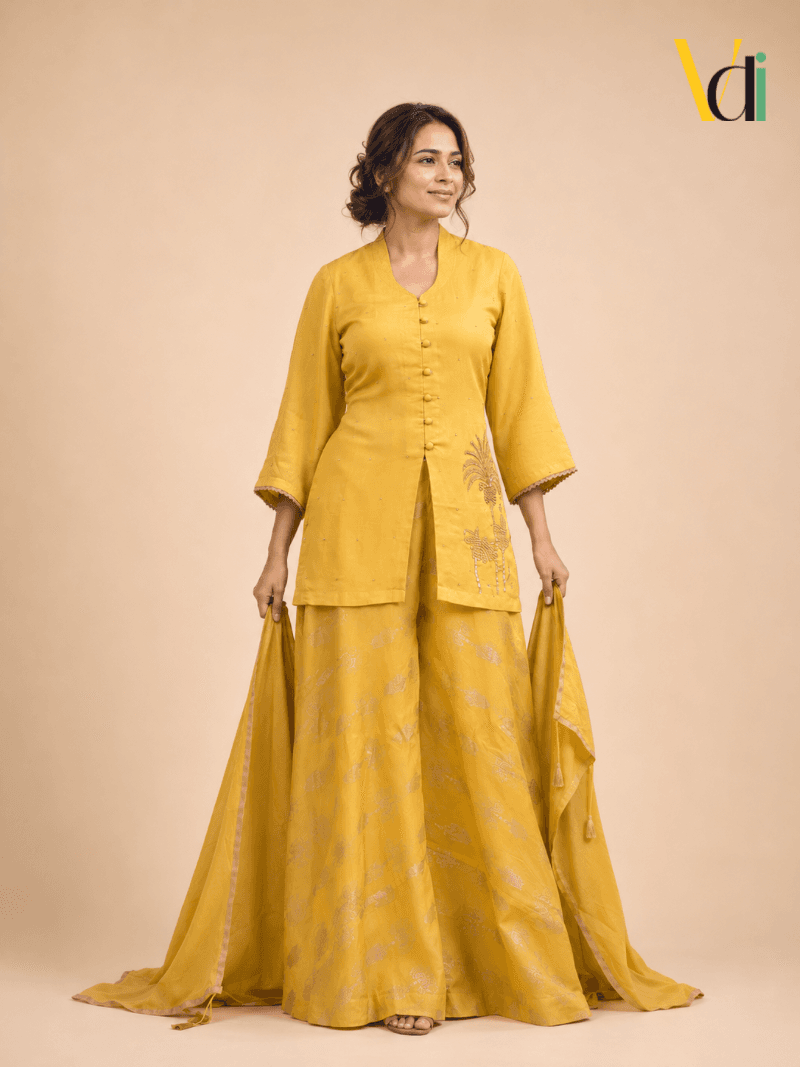 Haldi Noor Sharara Set