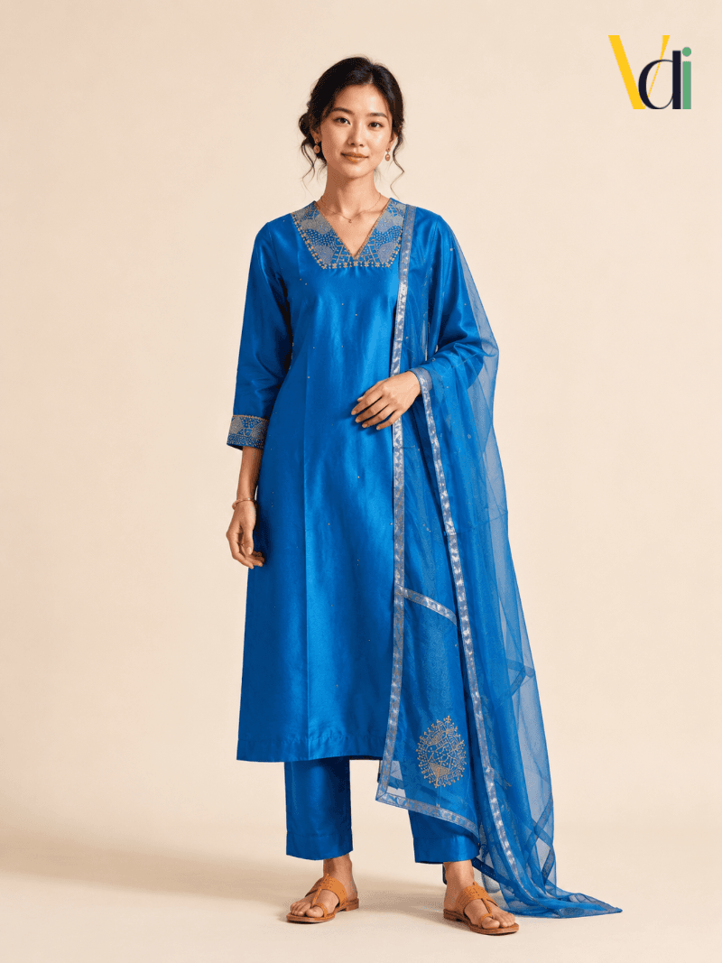 Neelam Raw Silk Set