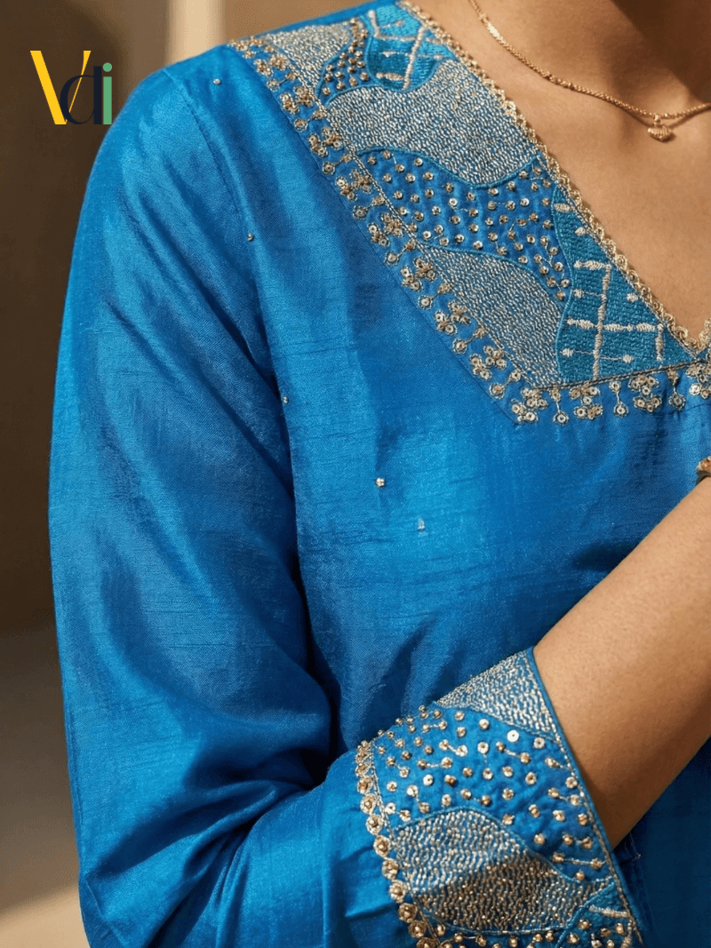 Neelam Raw Silk Set — alternate view